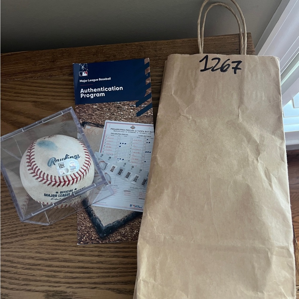 SF Giants vs Cardinals 7/10/24 Game Used Ball MLB Authentication Jackson Jimenez - Picture 7 of 14